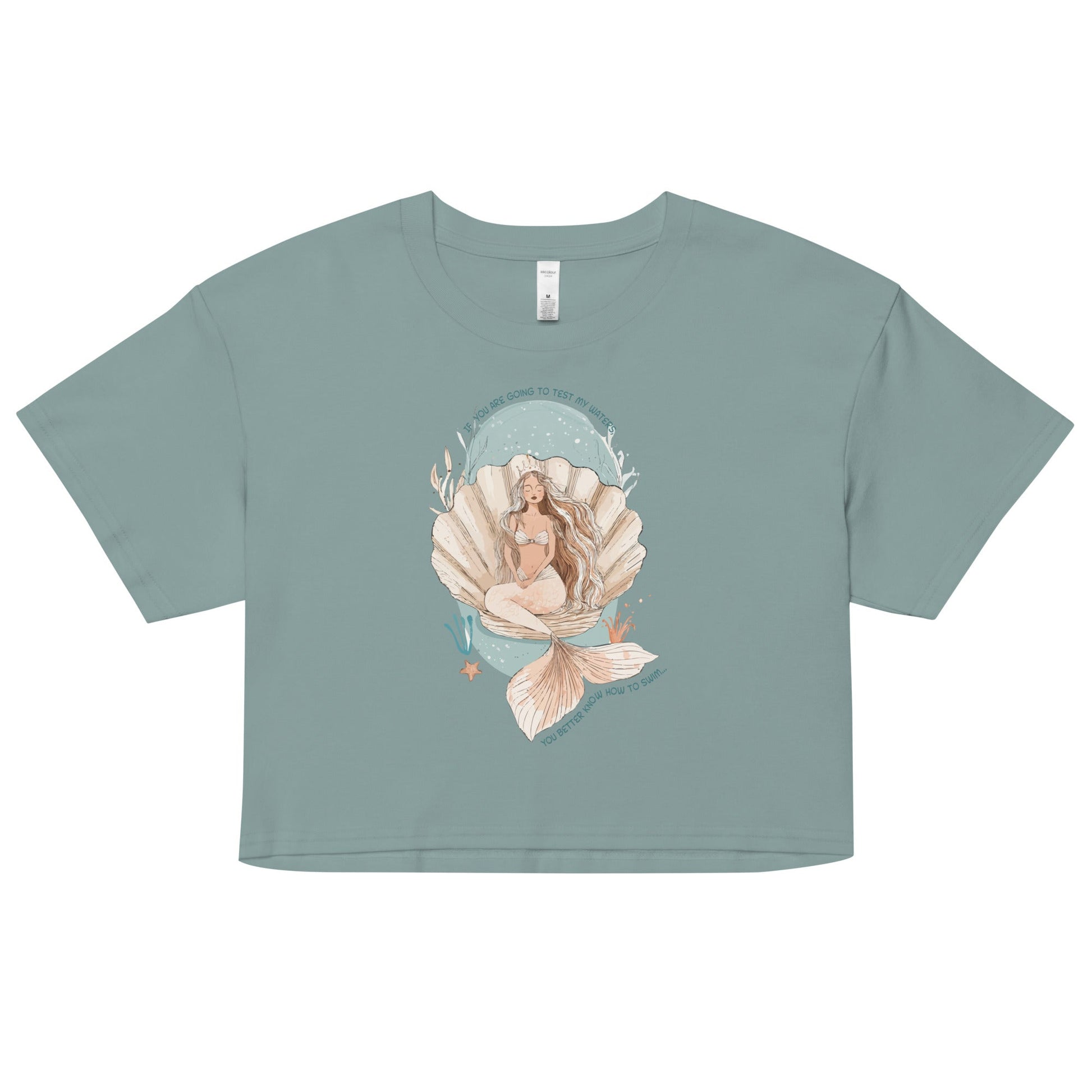 Salinity Swimwear Test My Waters Women’s Crop Top T-Shirt