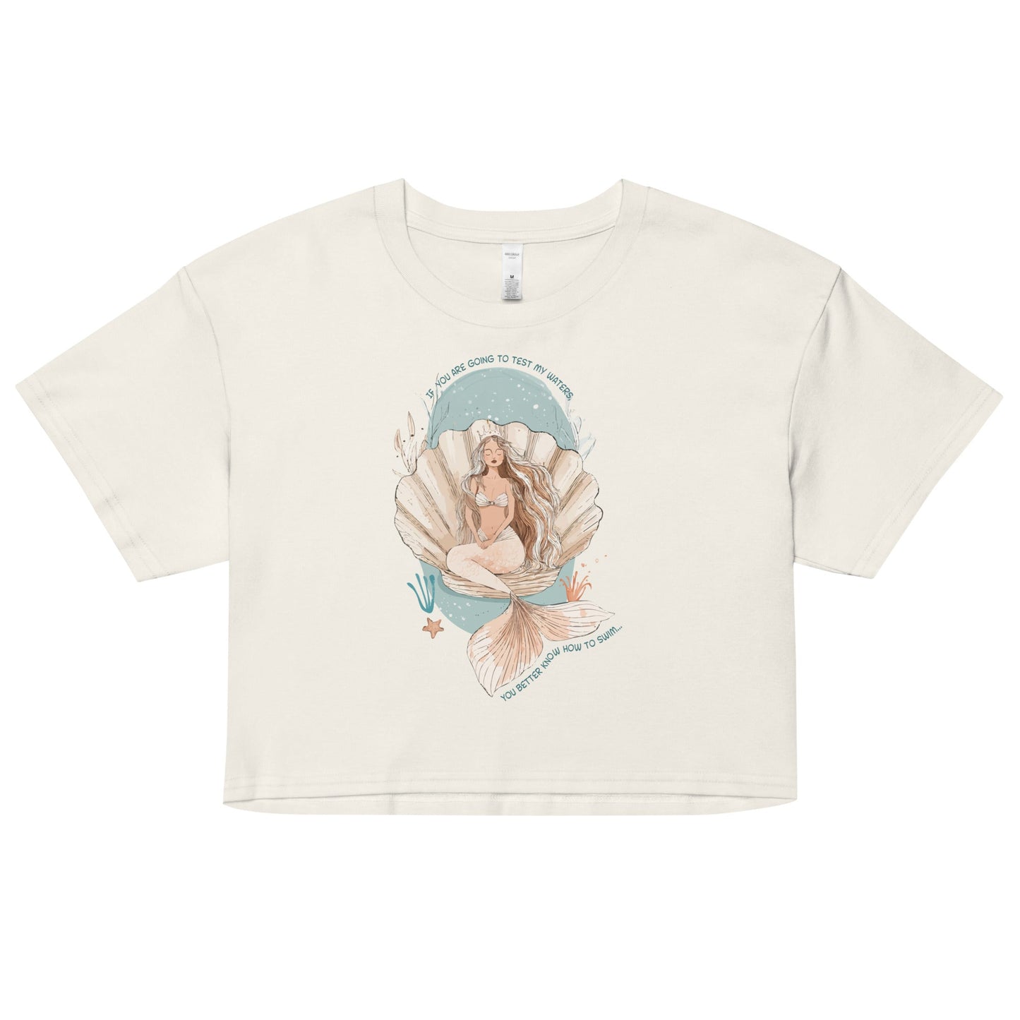 Salinity Swimwear Test My Waters Women’s Crop Top T-Shirt
