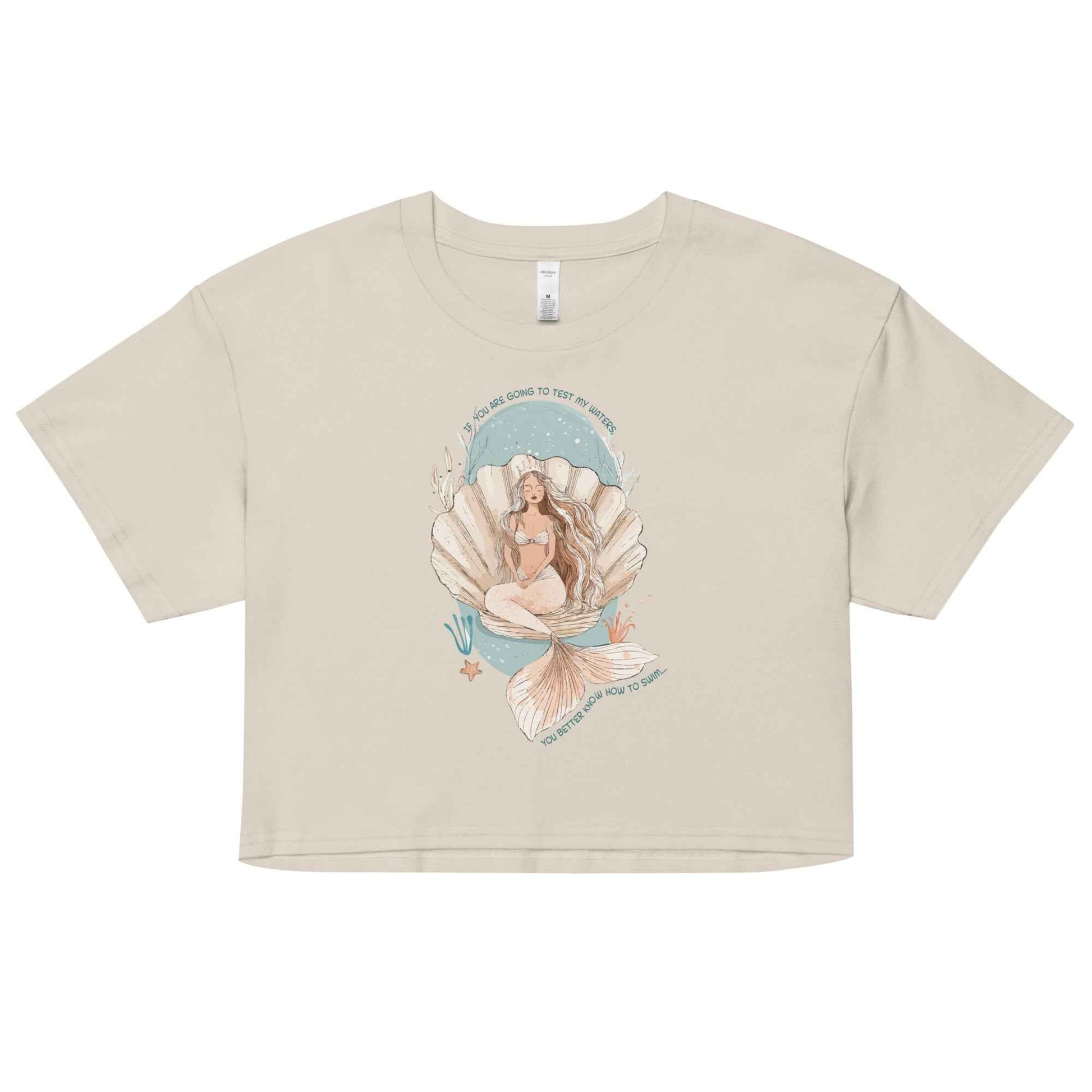 Salinity Swimwear Test My Waters Women’s Crop Top T-Shirt