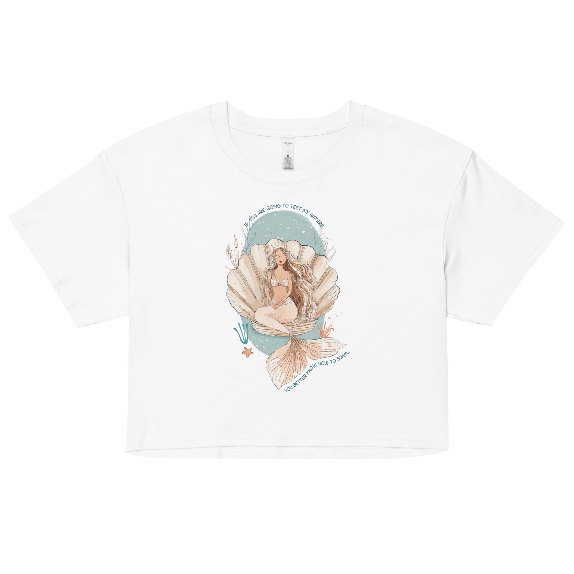 Salinity Swimwear Test My Waters Women’s Crop Top T-Shirt