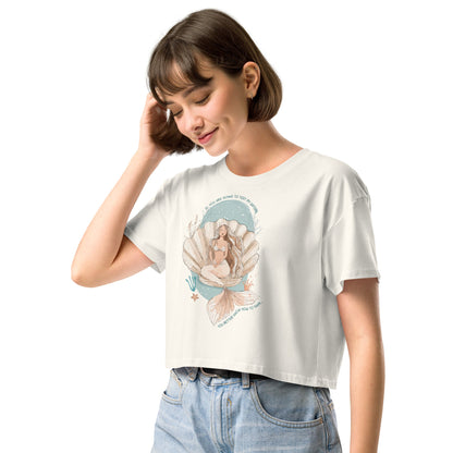 Salinity Swimwear Test My Waters Women’s Crop Top T-Shirt