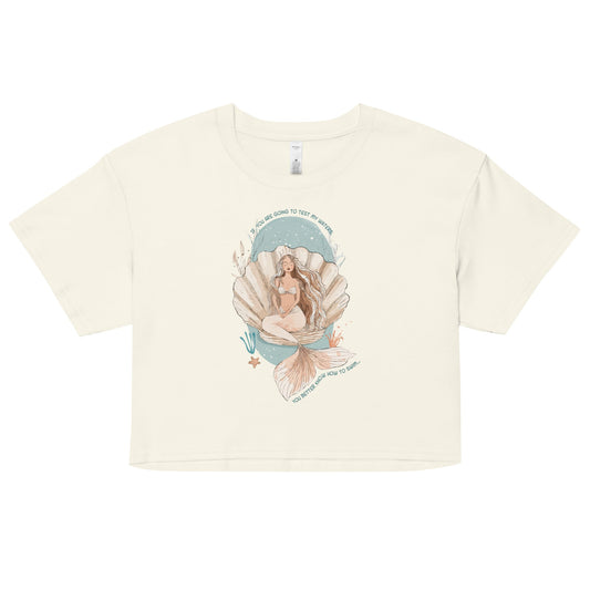 Salinity Swimwear Test My Waters Women’s Crop Top T-Shirt