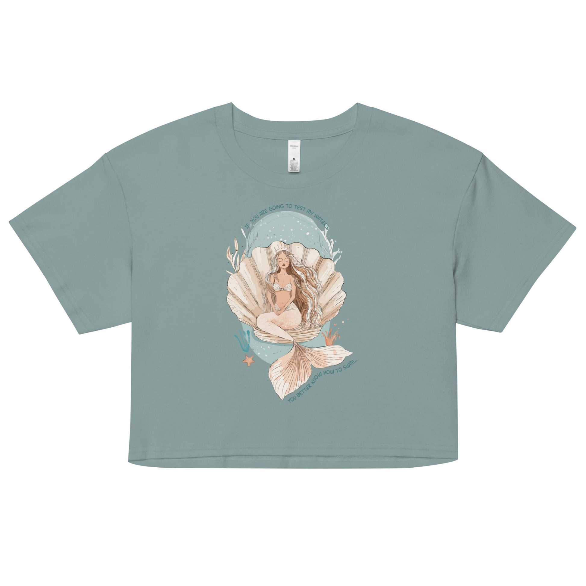 Salinity Swimwear Test My Waters Women’s Crop Top T-Shirt