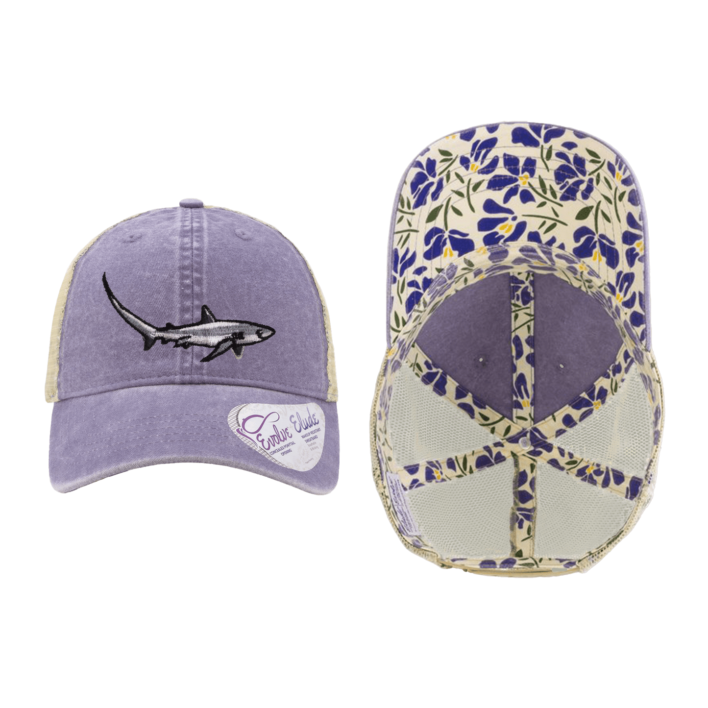 Salinity Swimwear Thresher Shark Ponytail Mesh Cap Hat