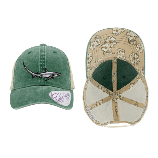 Salinity Swimwear Thresher Shark Ponytail Mesh Cap Hat