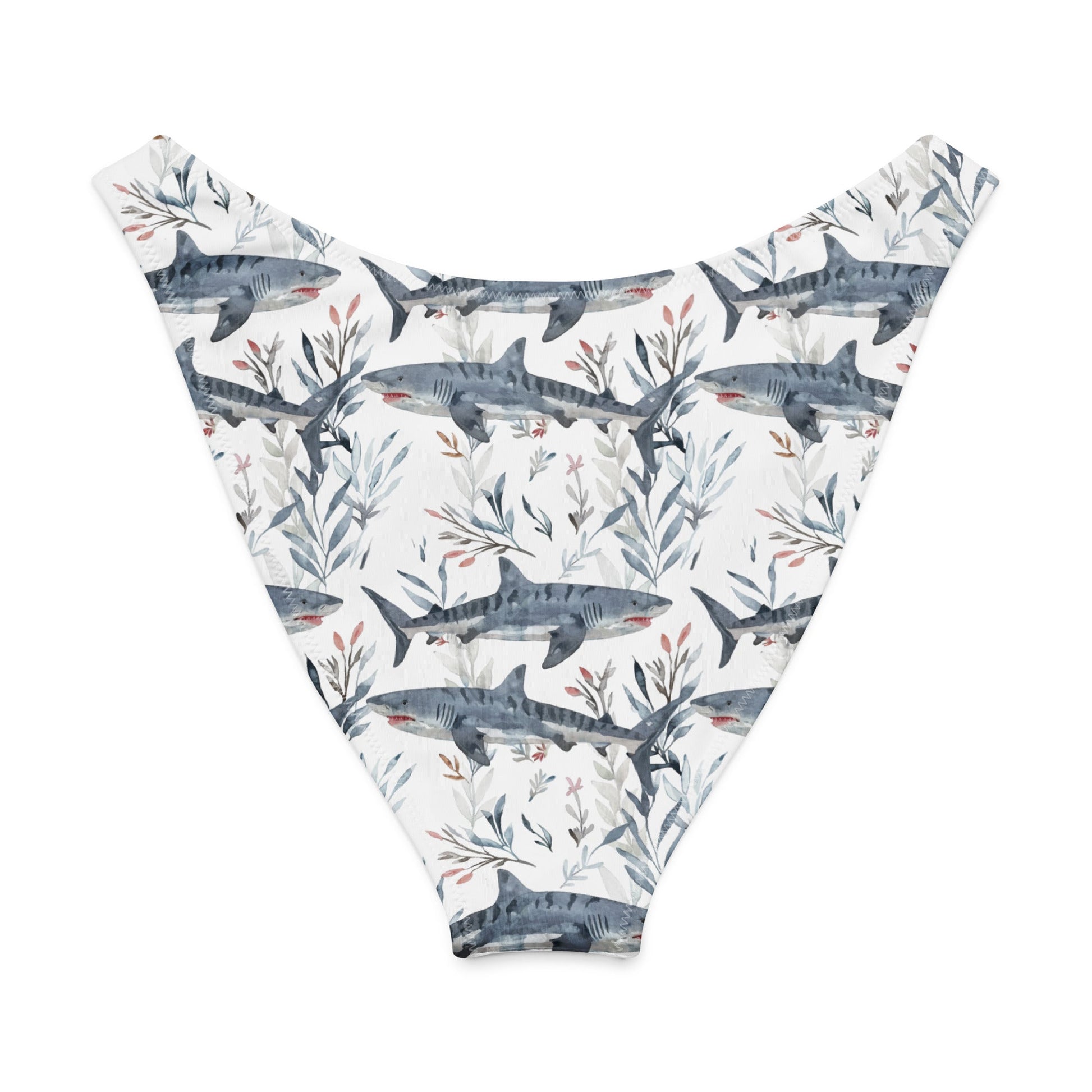 Salinity Swimwear Tiger Shark Bloom Eco High - Leg Cheeky Bikini Bottom Bikini Bottom