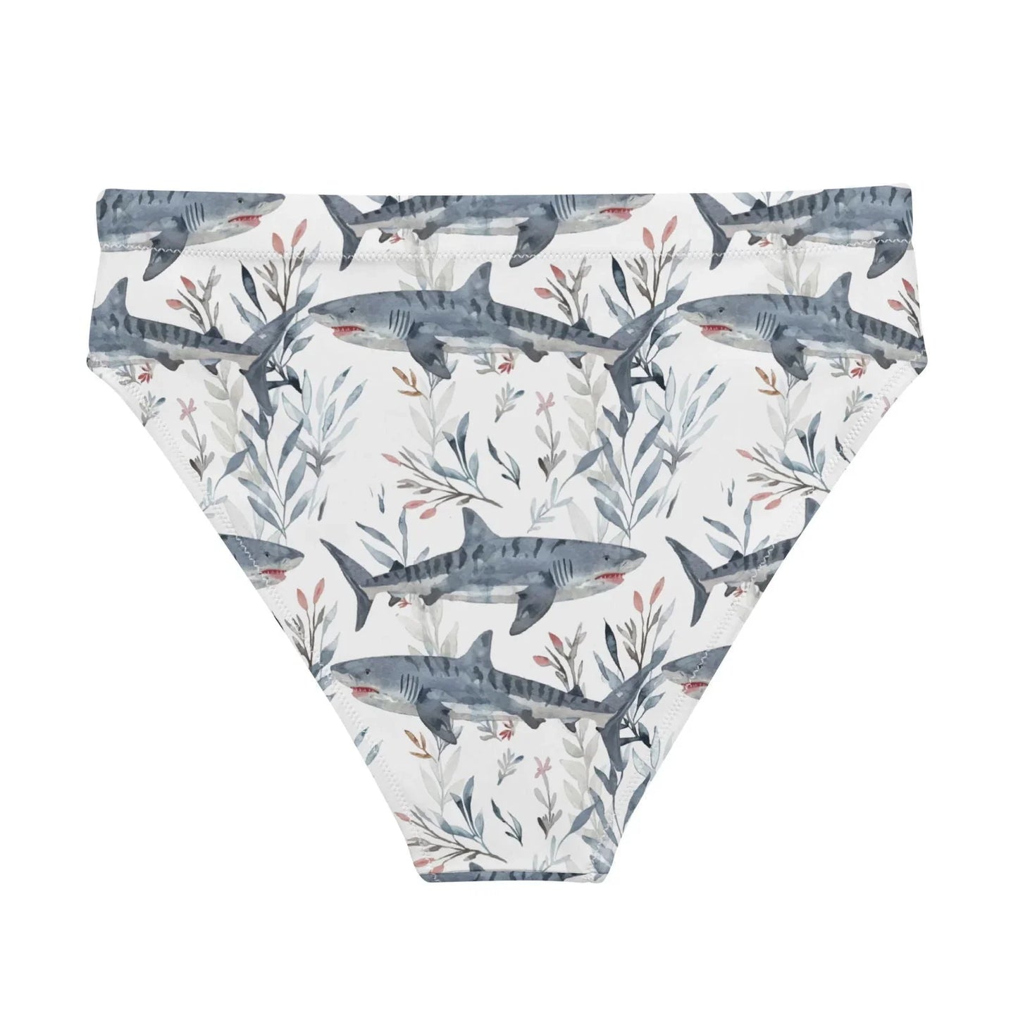Tiger Shark Bloom Eco High-Waisted Bikini Bottom - Salinity Swimwear