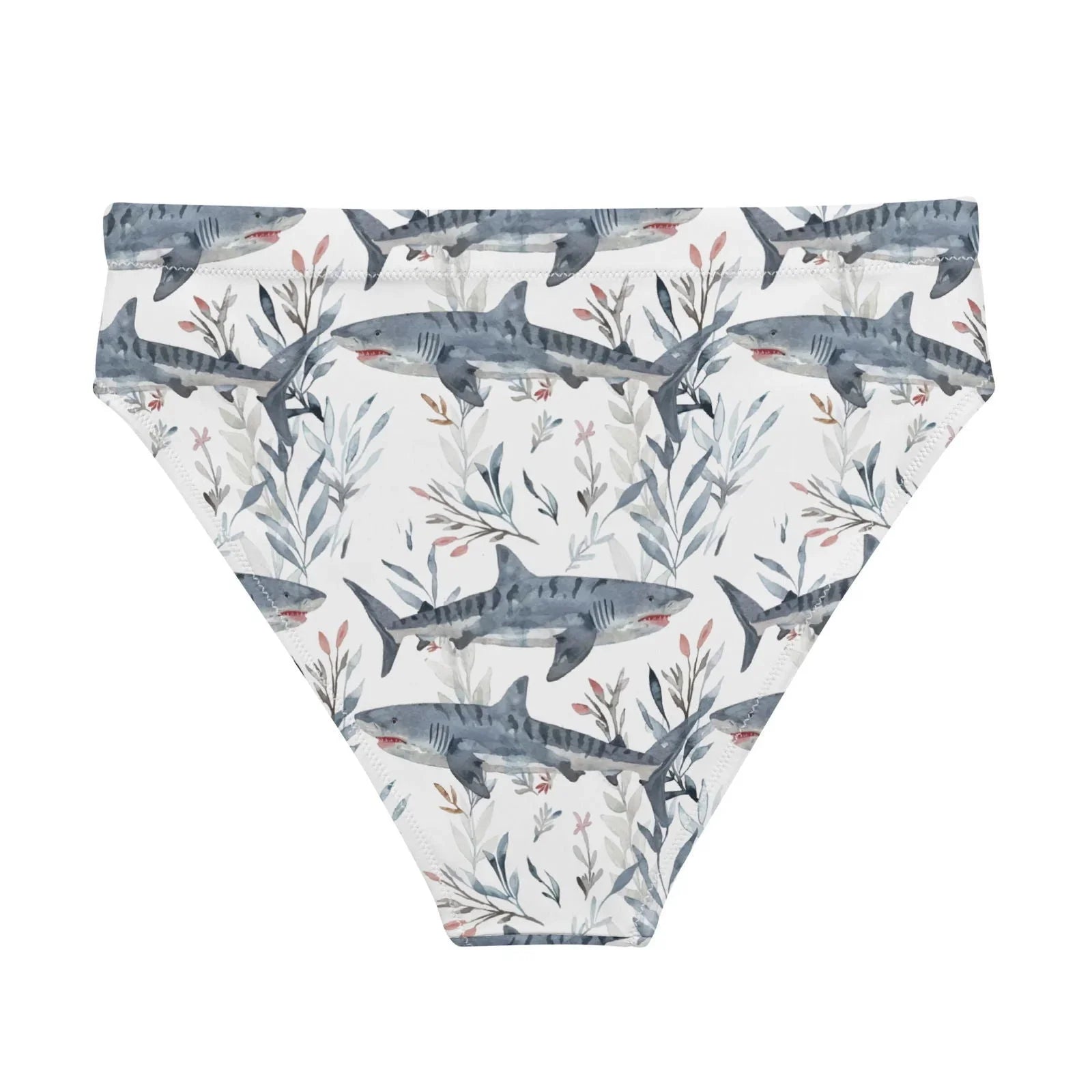 Tiger Shark Bloom Eco High-Waisted Bikini Bottom - Salinity Swimwear