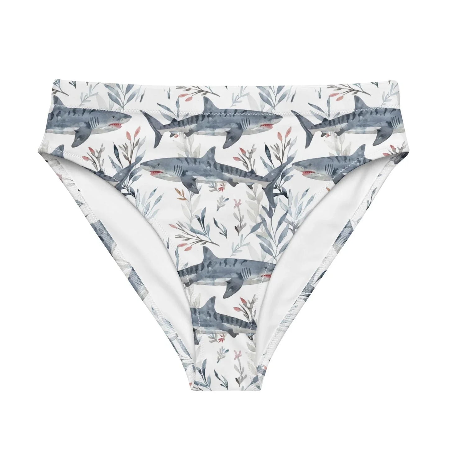 Tiger Shark Bloom Eco High-Waisted Bikini Bottom - Salinity Swimwear