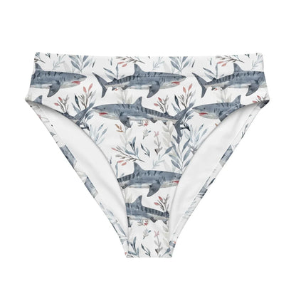 Tiger Shark Bloom Eco High-Waisted Bikini Bottom - Salinity Swimwear
