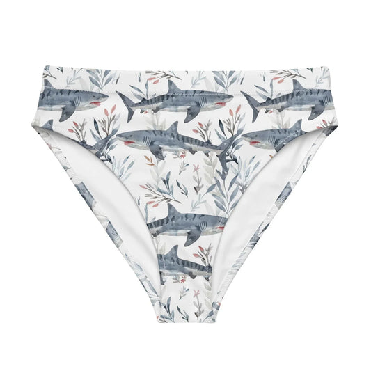 Tiger Shark Bloom Eco High-Waisted Bikini Bottom - Salinity Swimwear