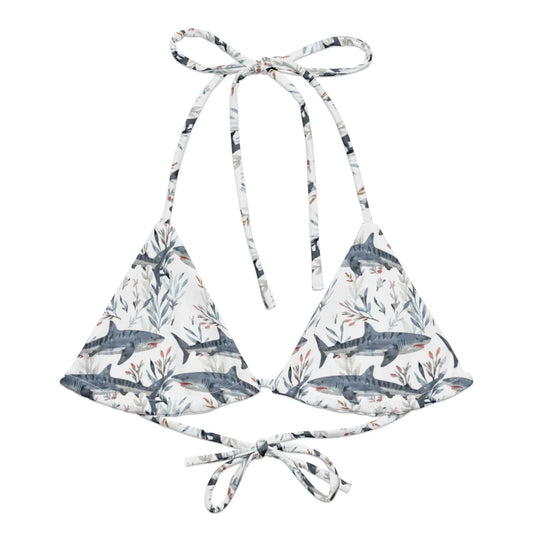 Tiger Shark Bloom Eco String Bikini Top - Salinity Swimwear