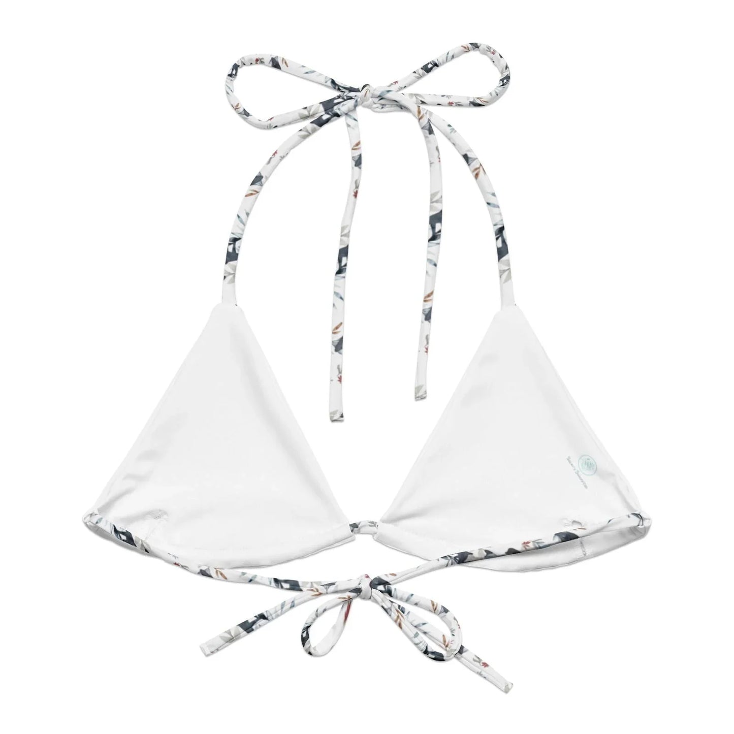 Salinity Swimwear Tiger Shark Bloom Eco String Bikini Top Bikini Top