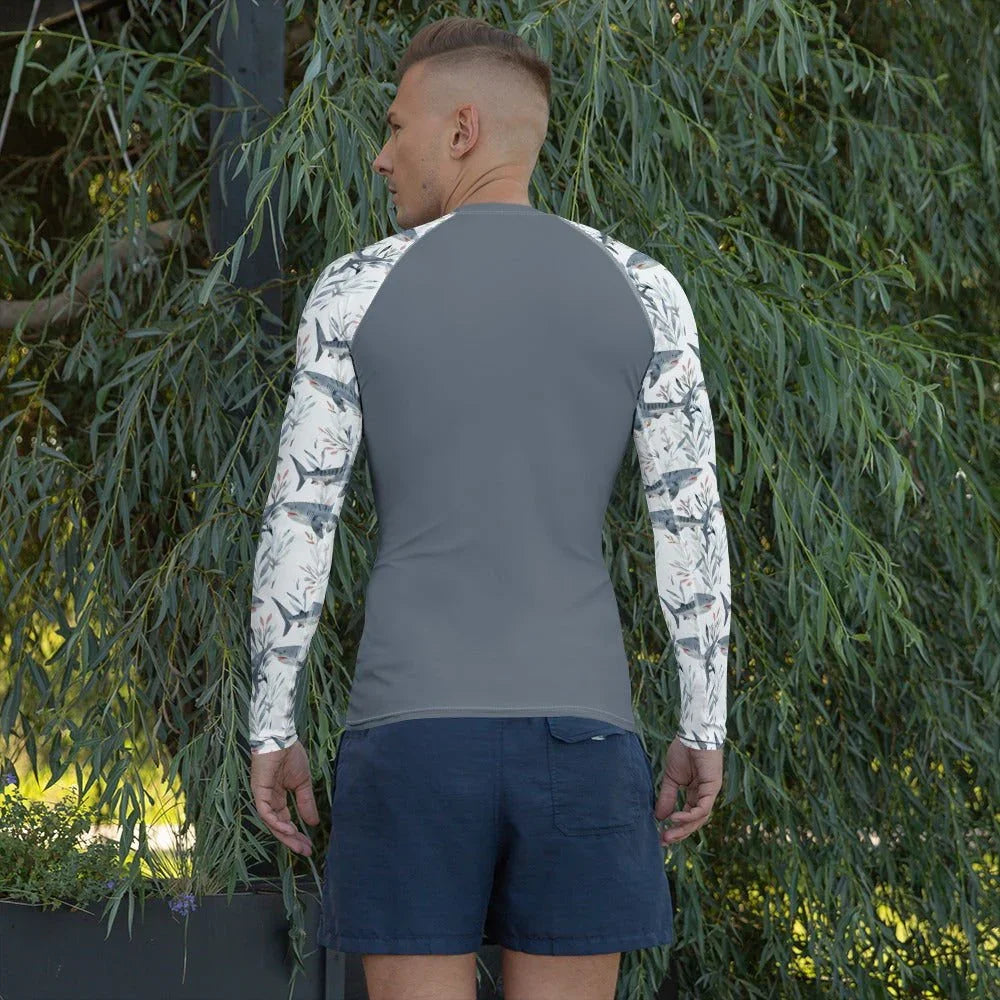 Tiger Shark Bloom Men's Rash Guard - Salinity Swimwear