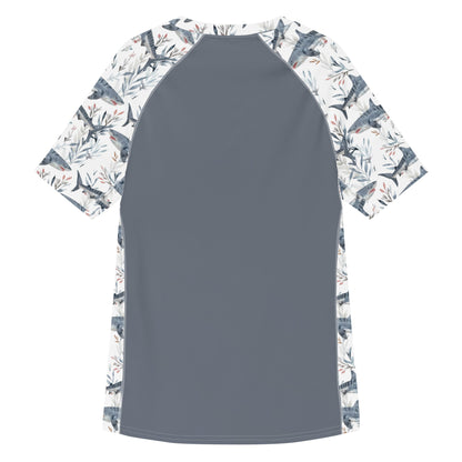 Tiger Shark Bloom Men’s Short Sleeve Swim Shirt - Salinity Swimwear