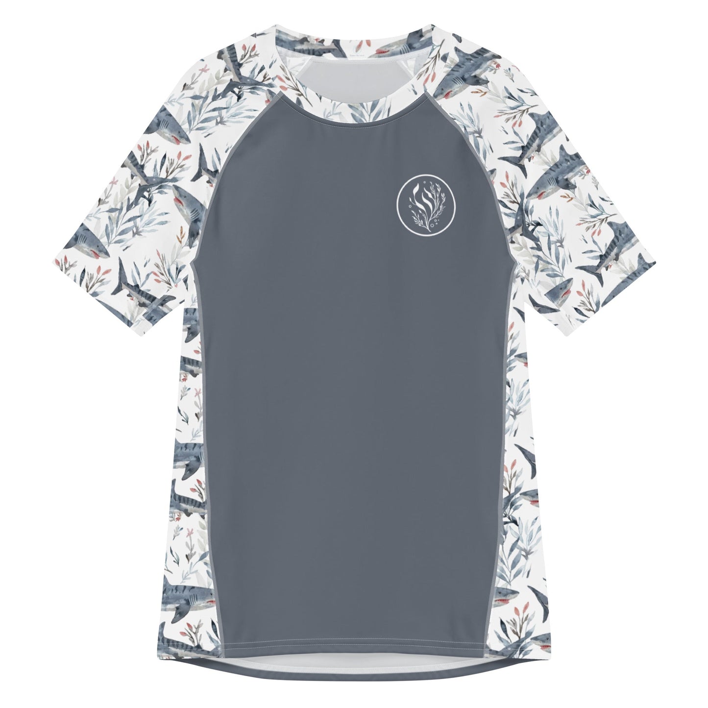 Tiger Shark Bloom Men’s Short Sleeve Swim Shirt - Salinity Swimwear