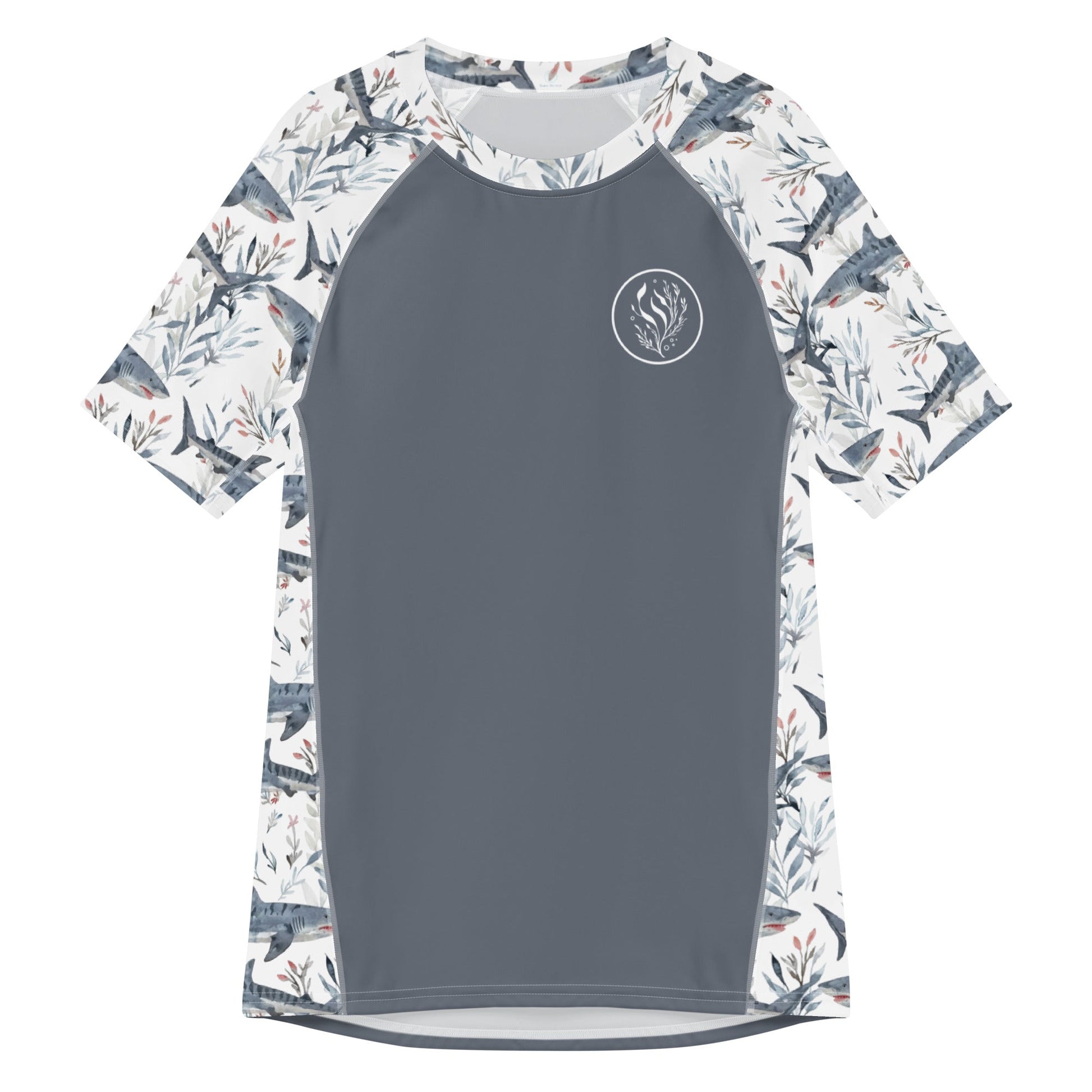 Tiger Shark Bloom Men’s Short Sleeve Swim Shirt - Salinity Swimwear