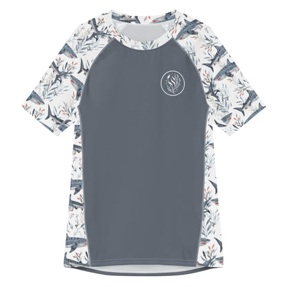 Tiger Shark Bloom Men’s Short Sleeve Swim Shirt - Salinity Swimwear