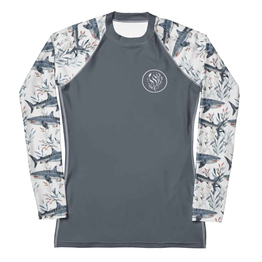Salinity Swimwear Tiger Shark Bloom Women's Rash Guard Solid Rash Guard