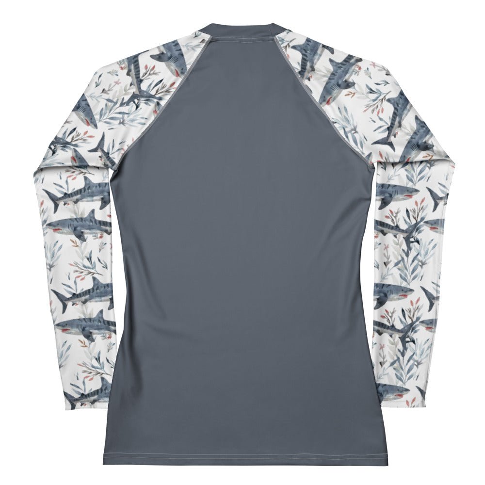 Salinity Swimwear Tiger Shark Bloom Women's Rash Guard Solid Rash Guard