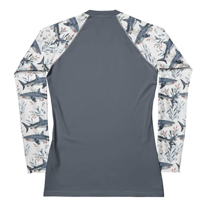 Salinity Swimwear Tiger Shark Bloom Women's Rash Guard Solid Rash Guard