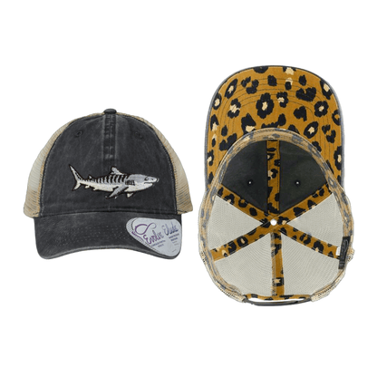 Salinity Swimwear Tiger Shark Ponytail Mesh Cap Hat