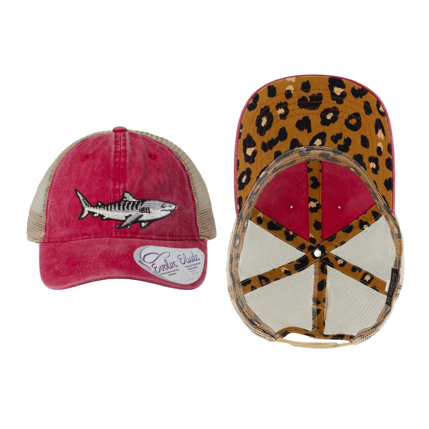 Salinity Swimwear Tiger Shark Ponytail Mesh Cap Hat