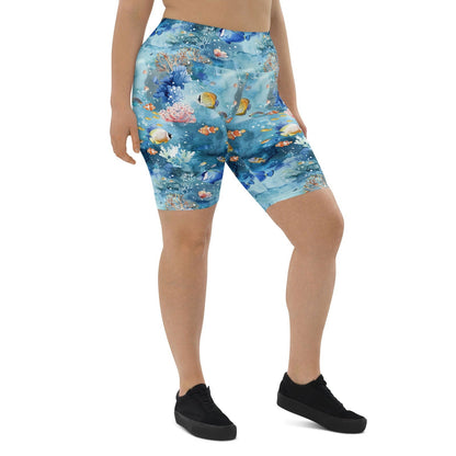 Salinity Swimwear Tropical Reef Fish 8" Inch Shorts Shorts