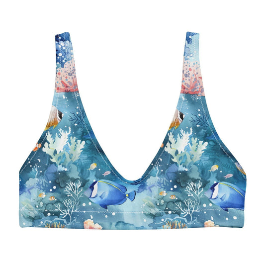 Tropical Reef Fish Eco Bikini Top - Salinity Swimwear