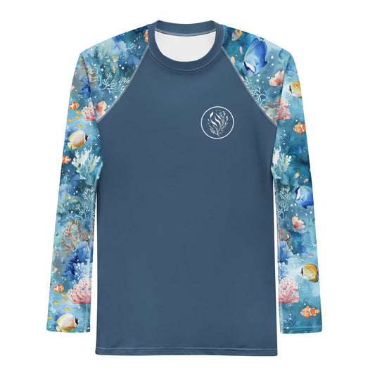 Tropical Reef Fish Men's Rash Guard - Salinity Swimwear