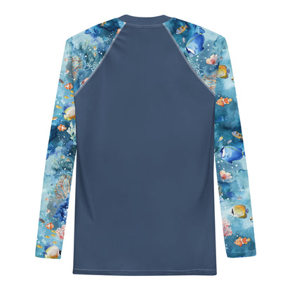 Salinity Swimwear Tropical Reef Fish Men's Rash Guard Rash Guard