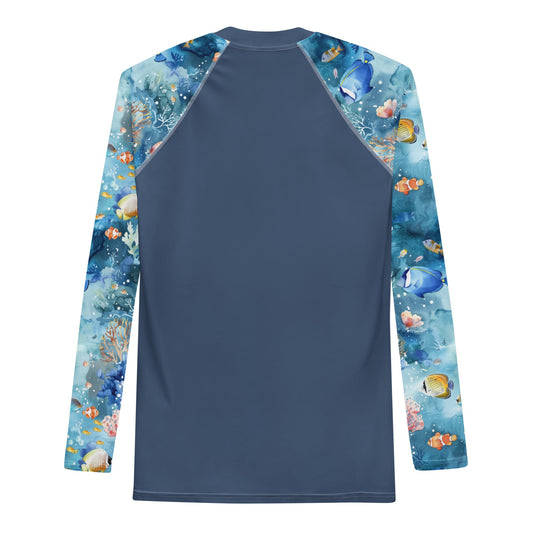 Salinity Swimwear Tropical Reef Fish Men's Rash Guard Rash Guard