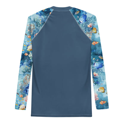 Tropical Reef Fish Men's Rash Guard - Salinity Swimwear