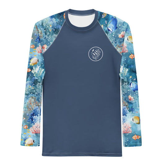 Salinity Swimwear Tropical Reef Fish Men's Rash Guard Rash Guard