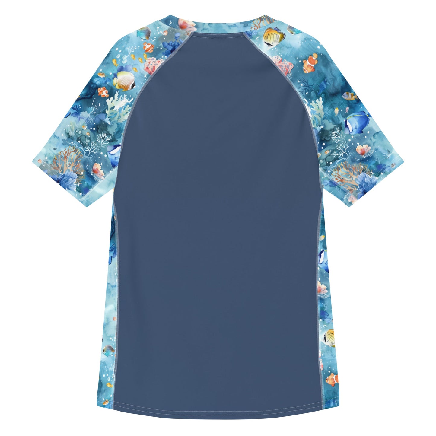 Salinity Swimwear Tropical Reef Fish Men’s Short Sleeve Swim Shirt Rash Guard