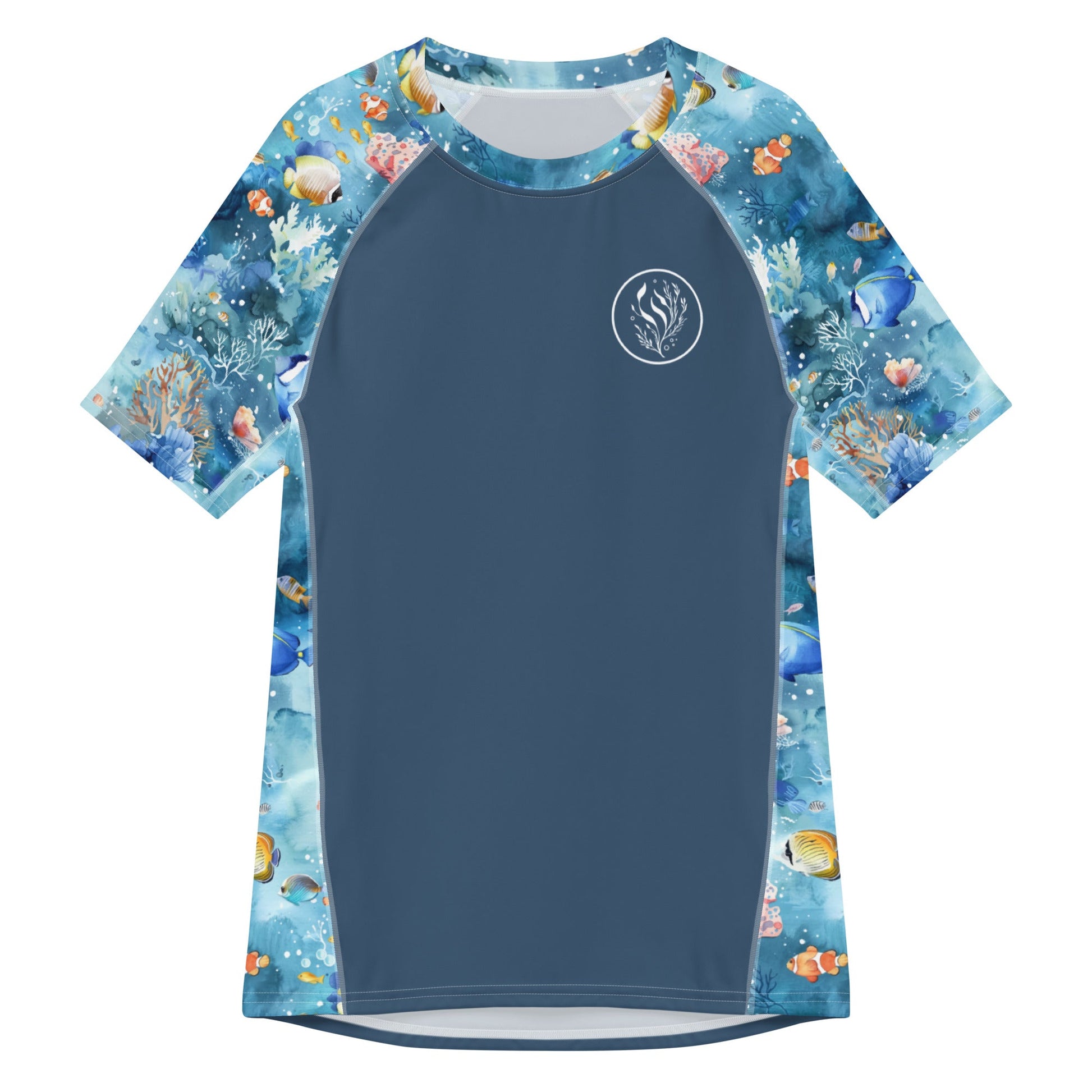 Tropical Reef Fish Men’s Short Sleeve Swim Shirt - Salinity Swimwear