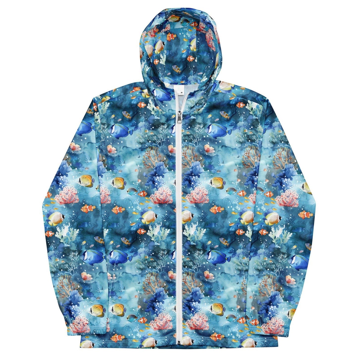Salinity Swimwear Tropical Reef Fish Men’s windbreaker Windbreaker