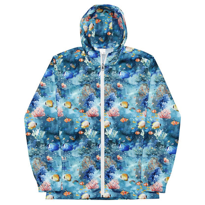 Salinity Swimwear Tropical Reef Fish Men’s windbreaker Windbreaker