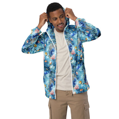 Salinity Swimwear Tropical Reef Fish Men’s windbreaker Windbreaker