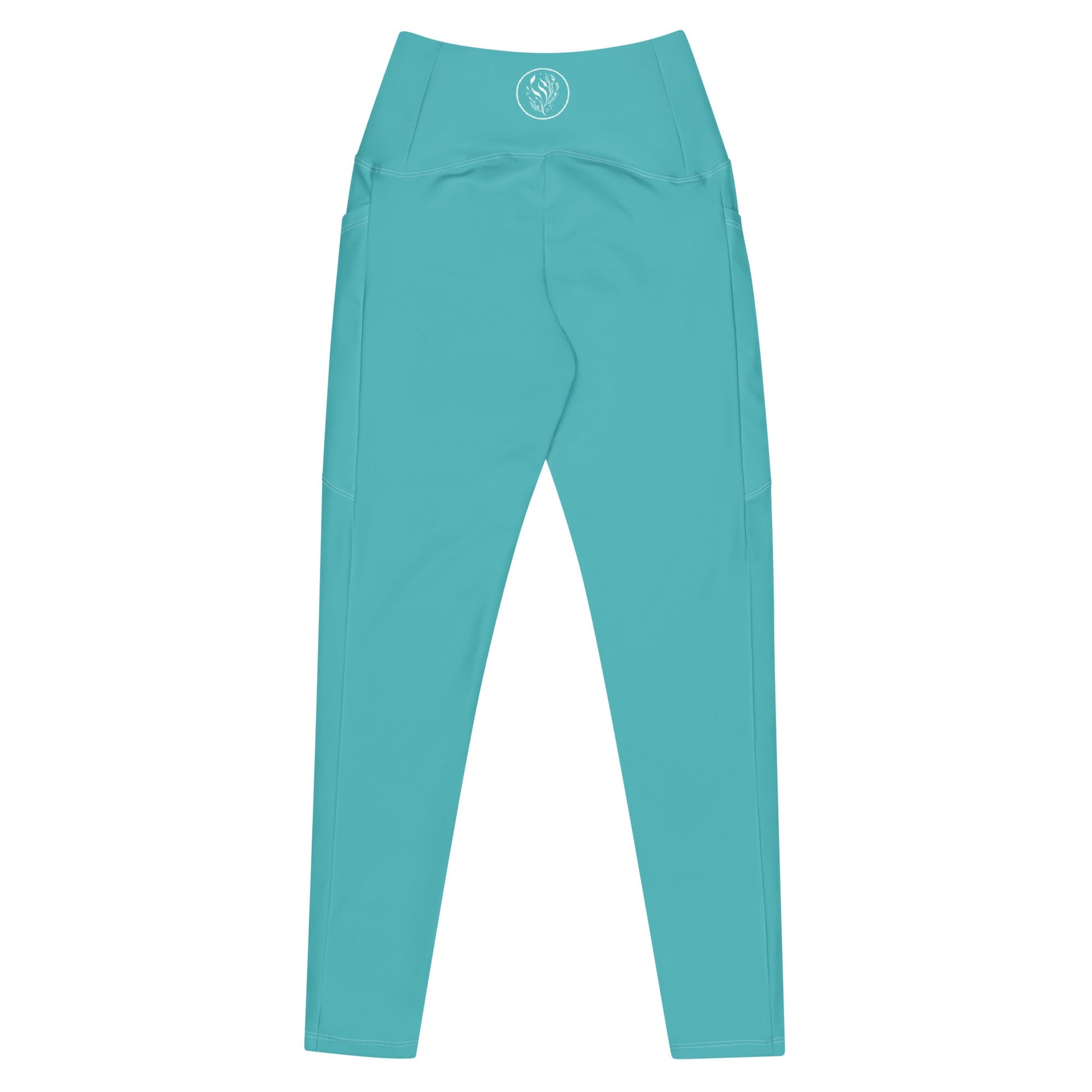 Salinity Swimwear Turquoise Eco Swim Leggings With Pockets Leggings