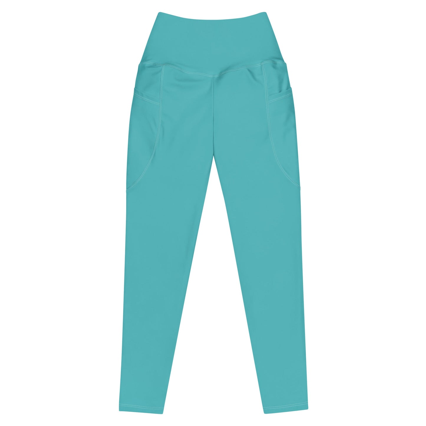 Salinity Swimwear Turquoise Eco Swim Leggings With Pockets Leggings