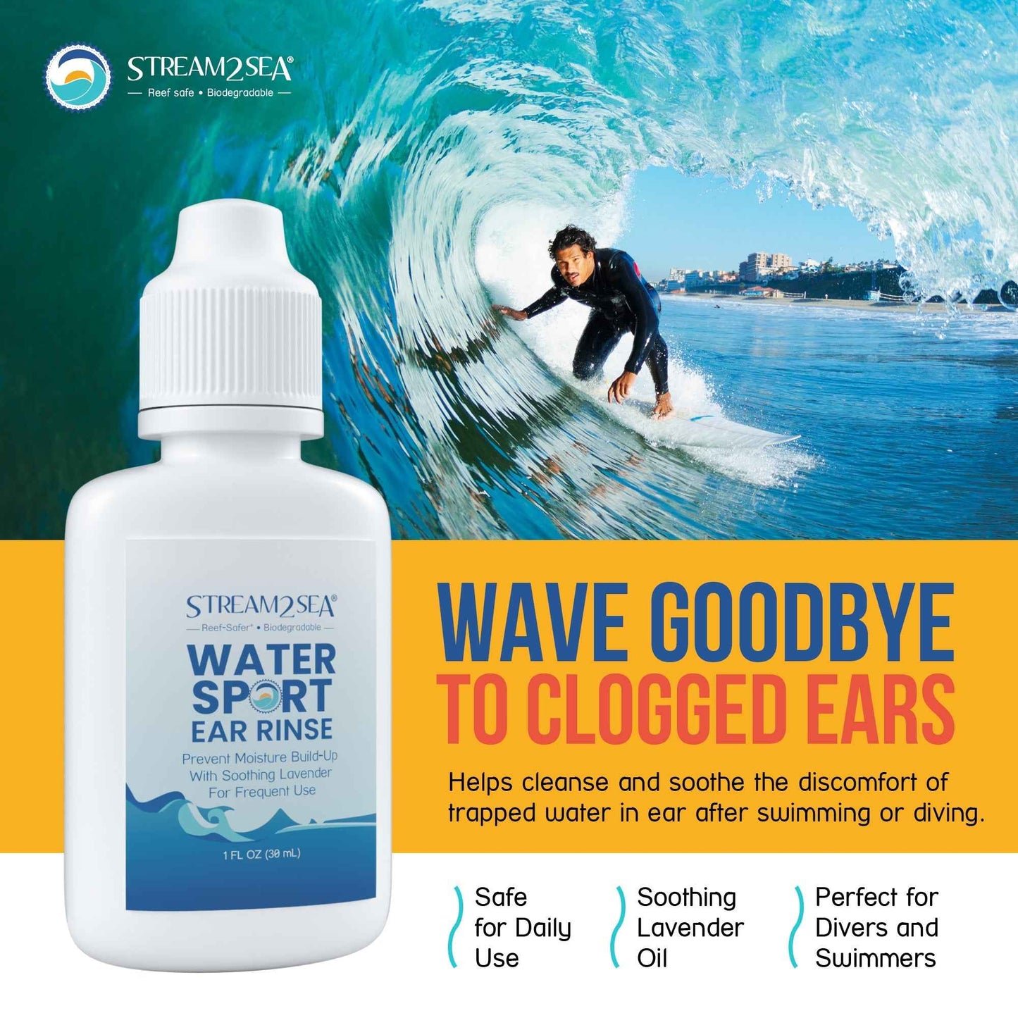 Salinity Swimwear Water Sport Ear Rinse simple