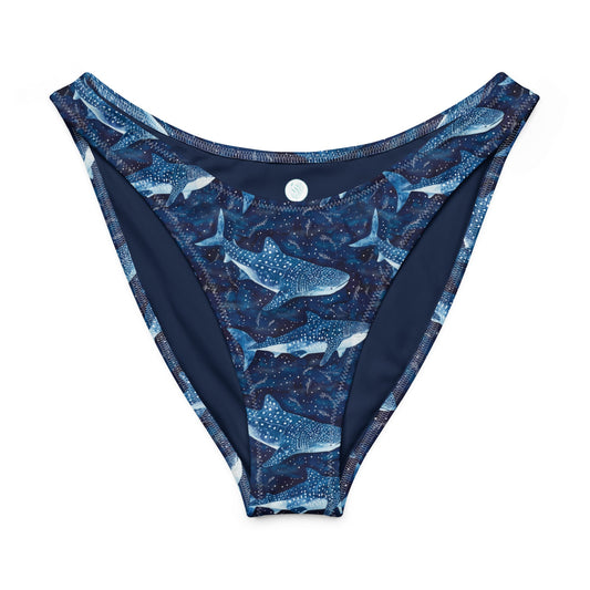 Salinity Swimwear Whale Shark Dream Eco High - Leg Cheeky Bikini Bottom Bikini Bottom