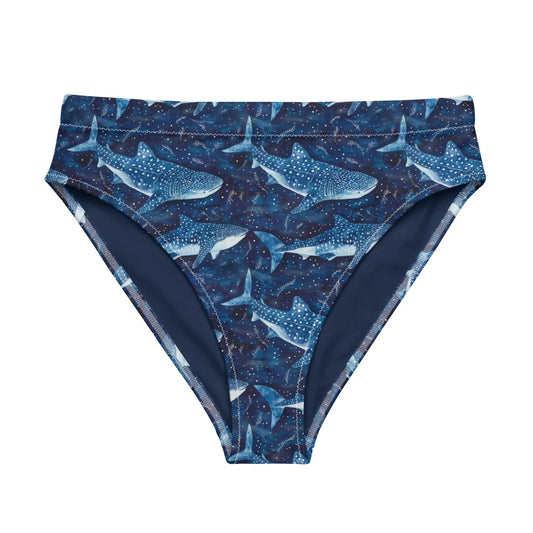 Salinity Swimwear Whale Shark Dream Eco High - Waisted Bikini Bottom Bikini Bottom