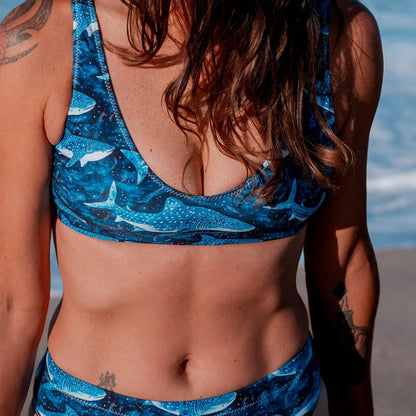 Whale Shark Dream Eco High-Waisted Bikini Set - Salinity Swimwear