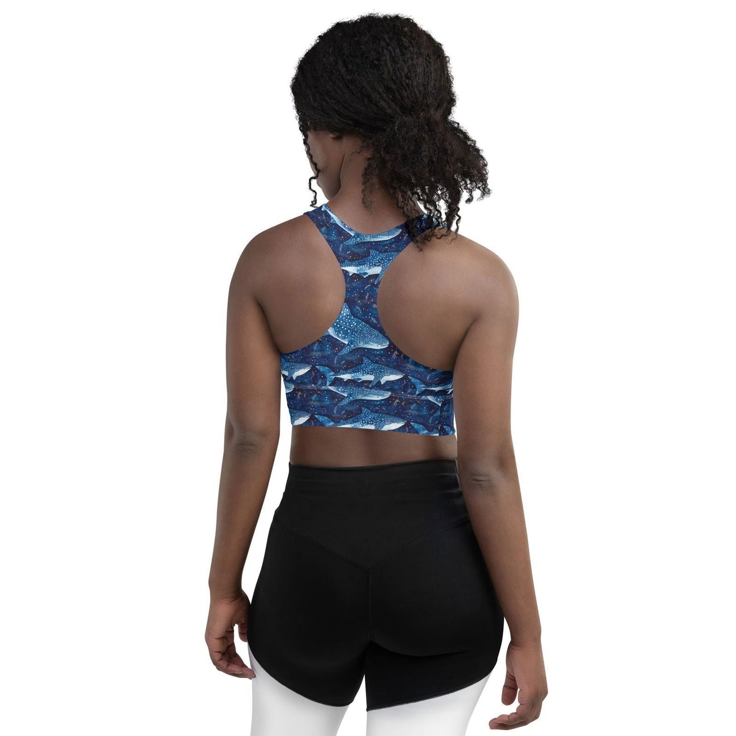 Salinity Swimwear Whale Shark Dream Eco Sports Bra Top Sports Top
