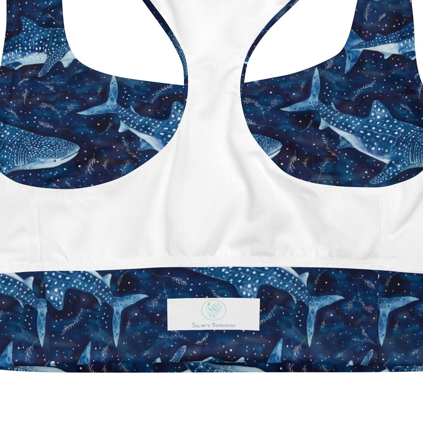 Salinity Swimwear Whale Shark Dream Eco Sports Bra Top Sports Top