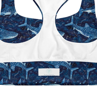 Salinity Swimwear Whale Shark Dream Eco Sports Bra Top Sports Top