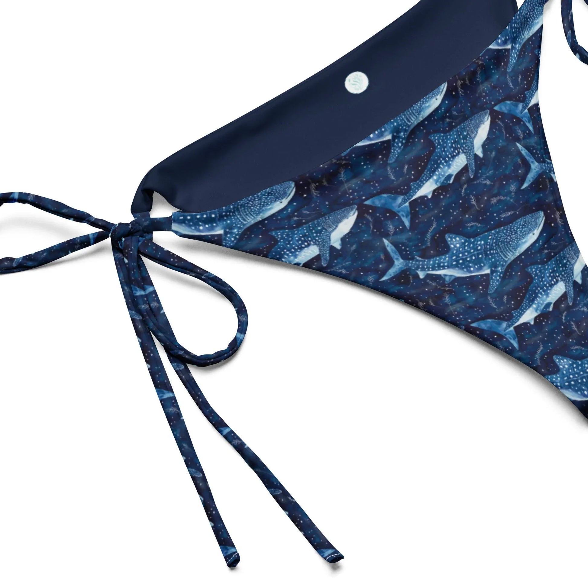 Whale Shark Dream Eco String Bikini Bottom - Salinity Swimwear