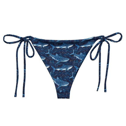Whale Shark Dream Eco String Bikini Bottom - Salinity Swimwear